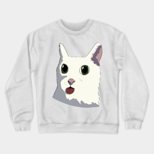 Cat with tounge out Crewneck Sweatshirt